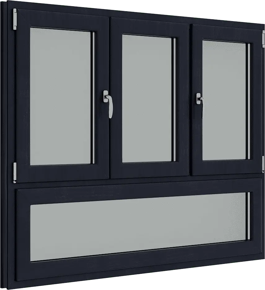 Combinación de ventanas de PVC instalada en Valencia