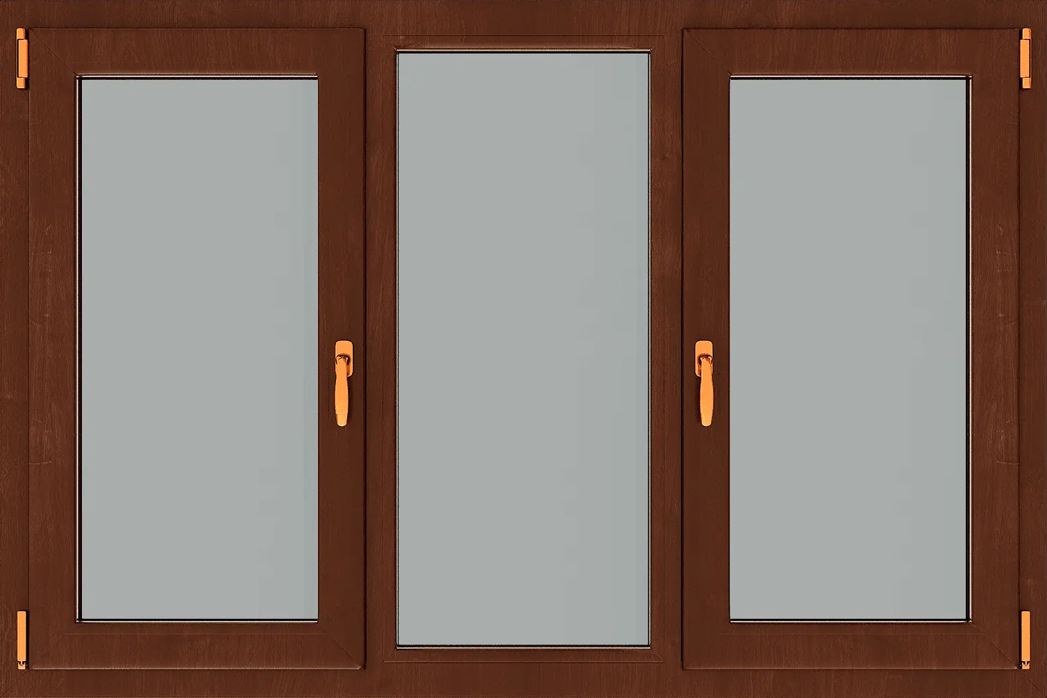 Ventana de PVC oscilobatiente de tres hojas en Valencia