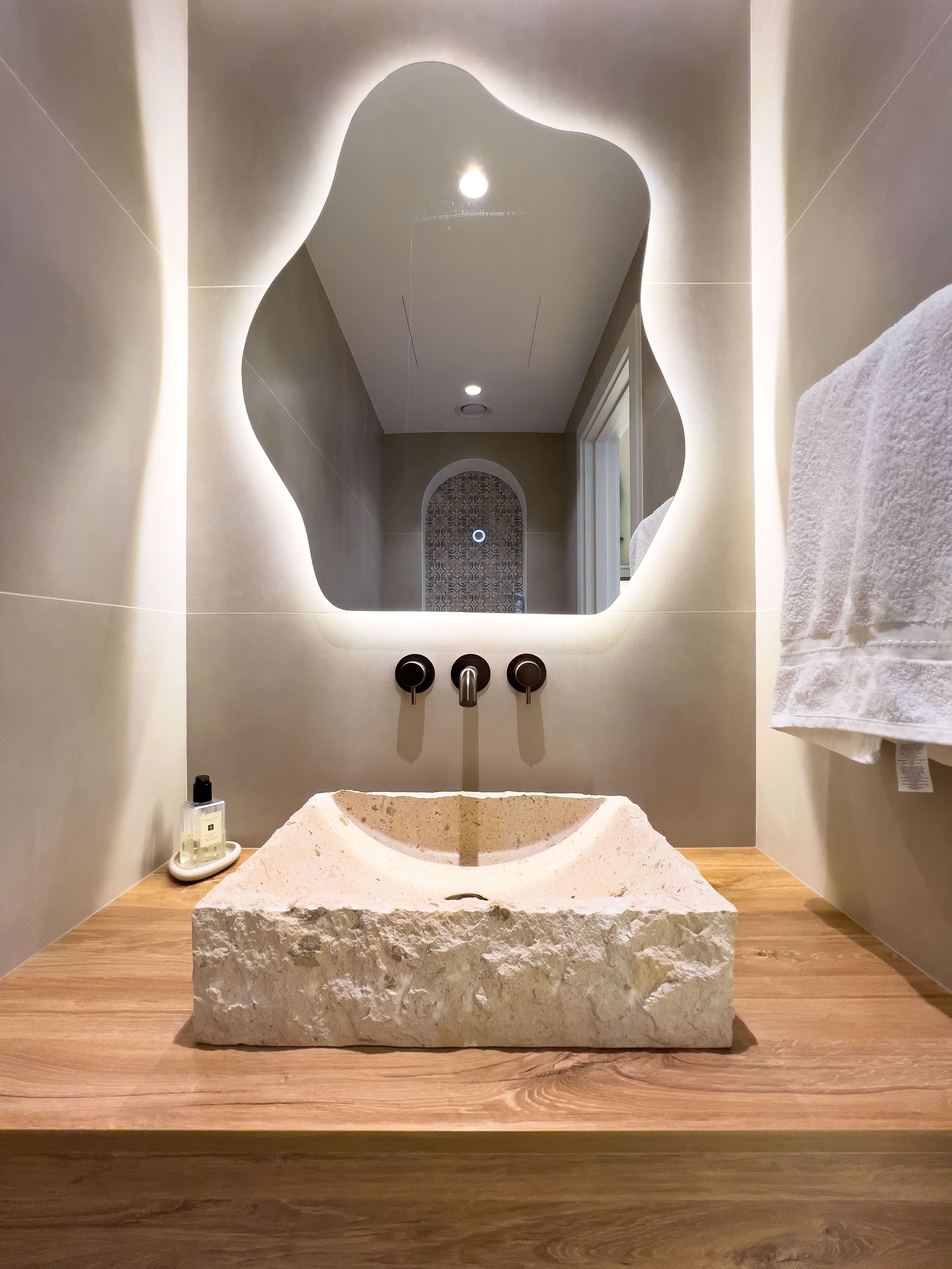 Luxury marble bathroom renovation Dubai