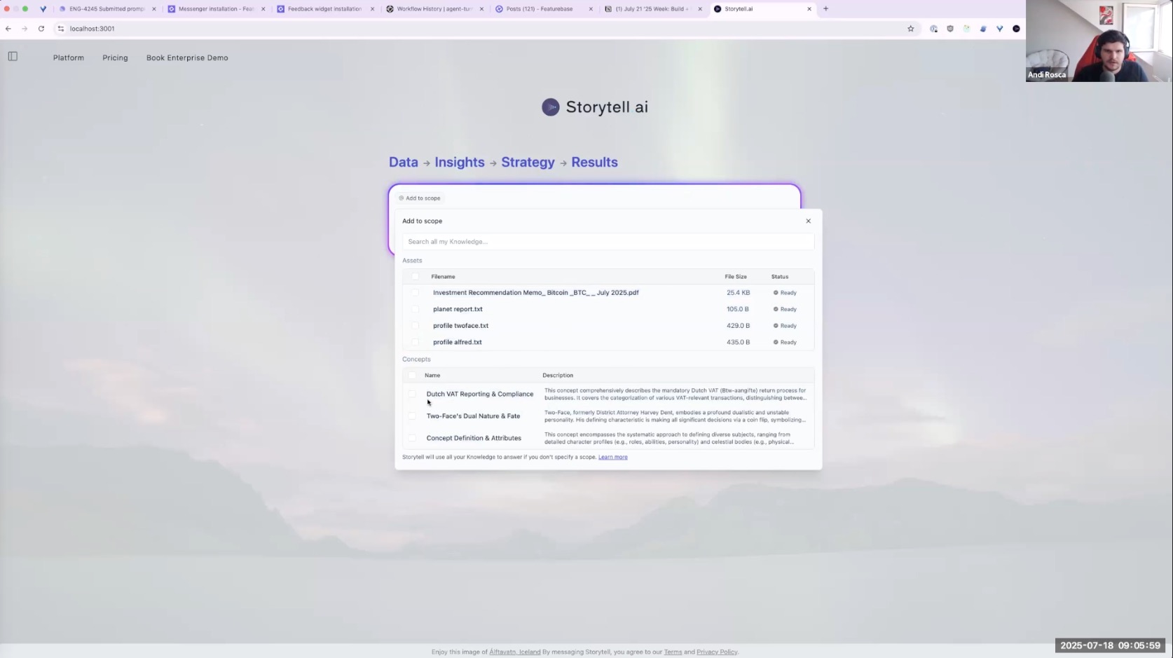 New in Storytell: Intelligent scope management, Concepts, and smoother knowledge workflows