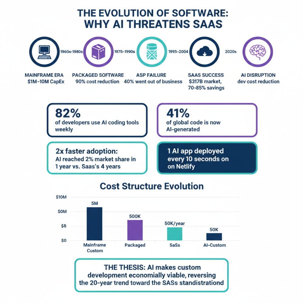 The Evolution of Software Delivery Models: Why AI Threatens the SaaS Paradigm