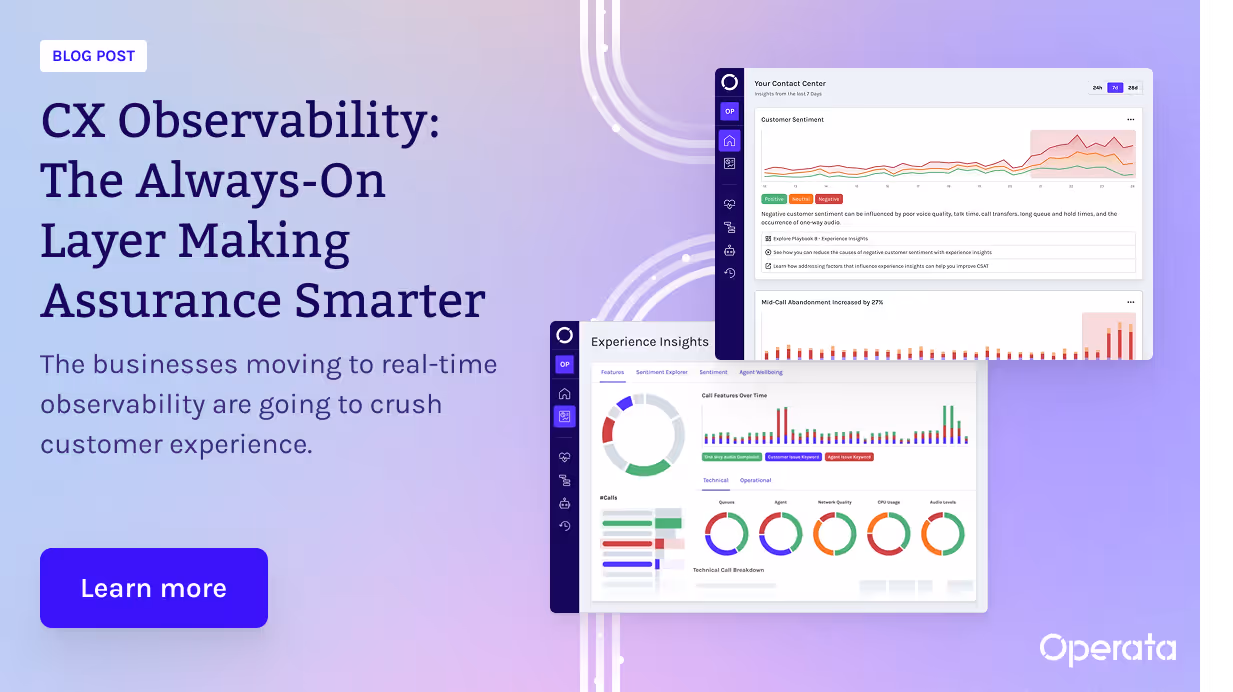 CX Observability: The Always-On Layer Making Assurance Smarter