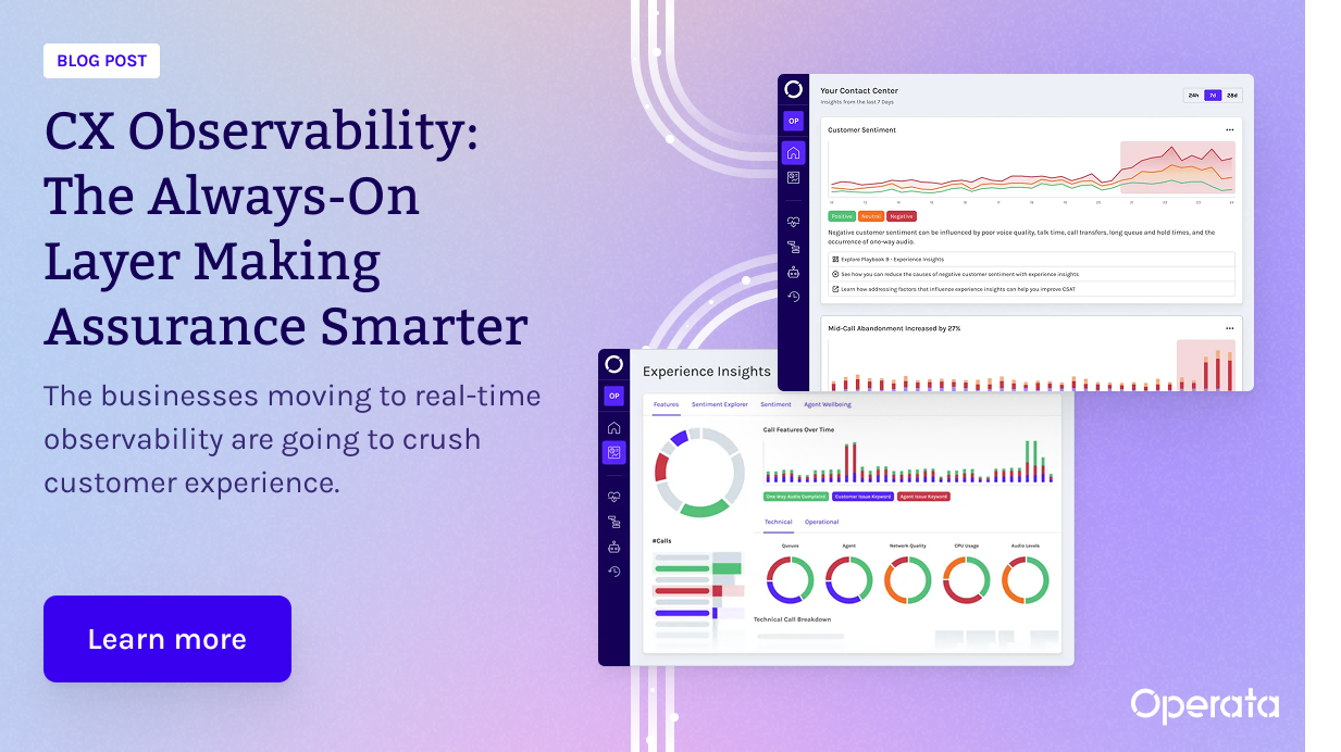 CX Observability: The Always-On Layer Making Assurance Smarter