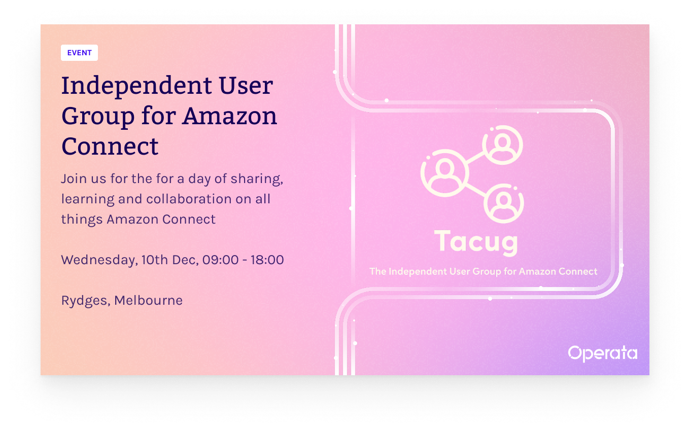 Independant User Group for Amazon Connect