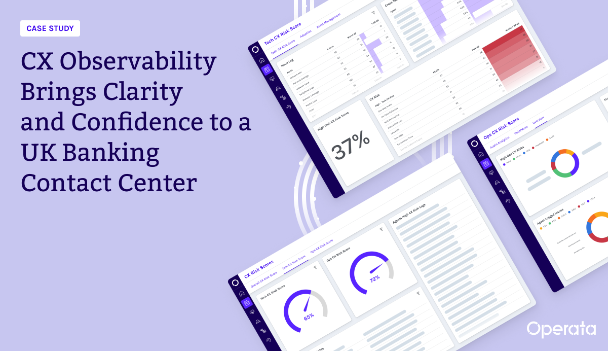 CX Observability Brings Clarity and Confidence to a UK Banking Contact Center