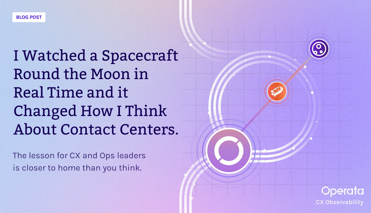I Watched a Spacecraft Round the Moon in Real Time and it Changed How I Think About Contact Centers.