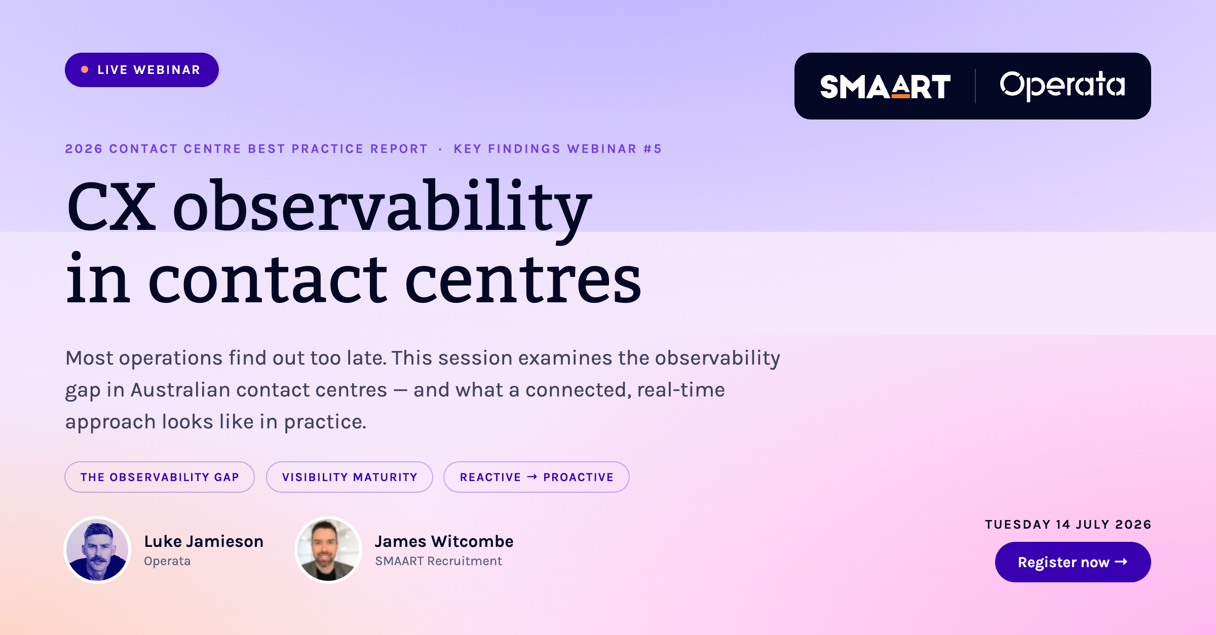CX Observability - 2026 Contact Centre Best Practice Report