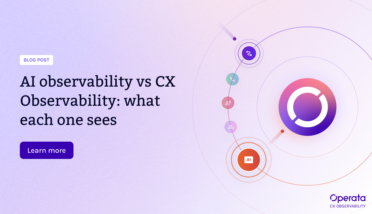 AI observability versus CX Observability: what each one sees
