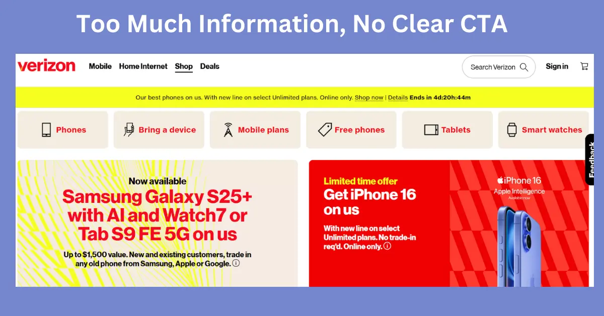 Overloaded Homepage