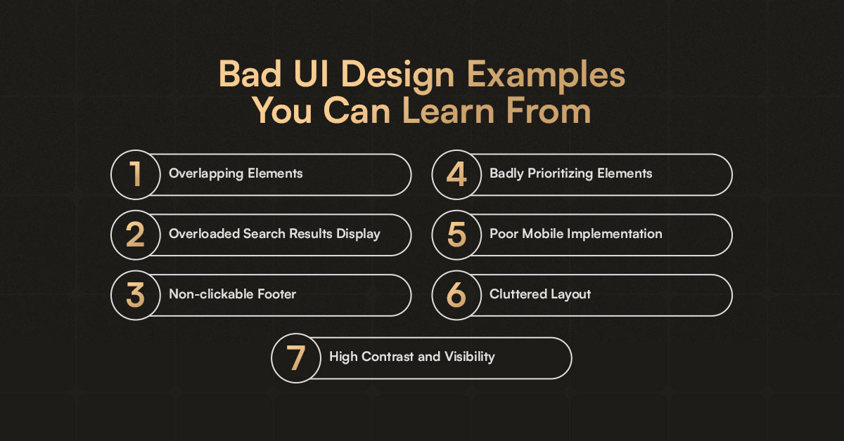 10 Bad UI Examples That Hurt UX (and How to Fix Them)