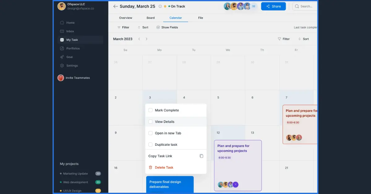 Project Management Dashboard