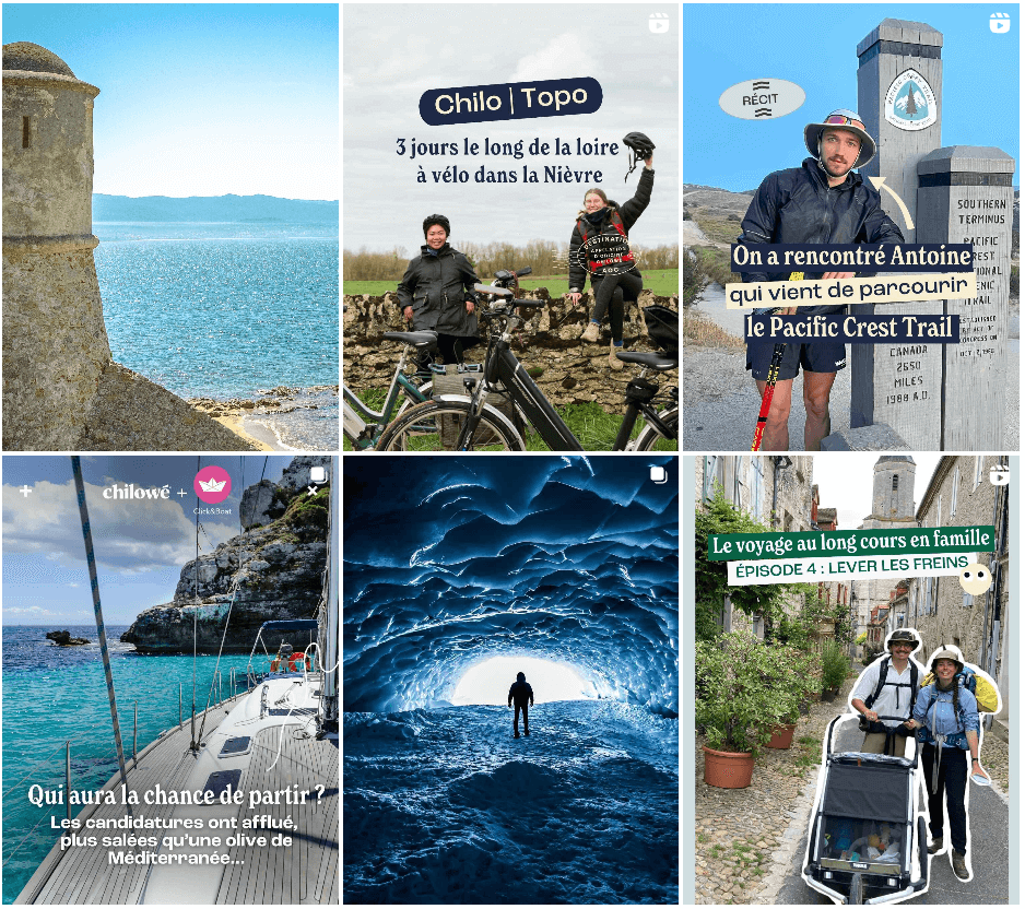 Feed Instagram de la communauté Chilowé