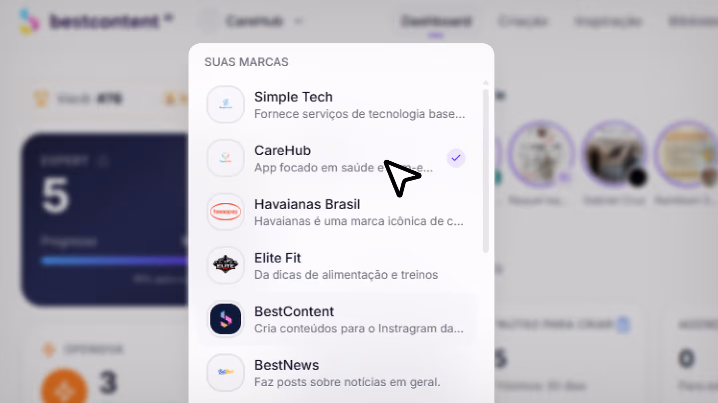 BestContent multi-client dashboard for agencies