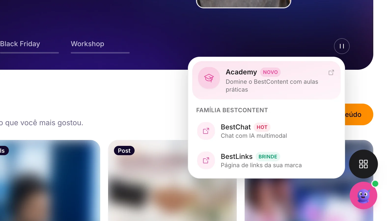 Open the app switcher