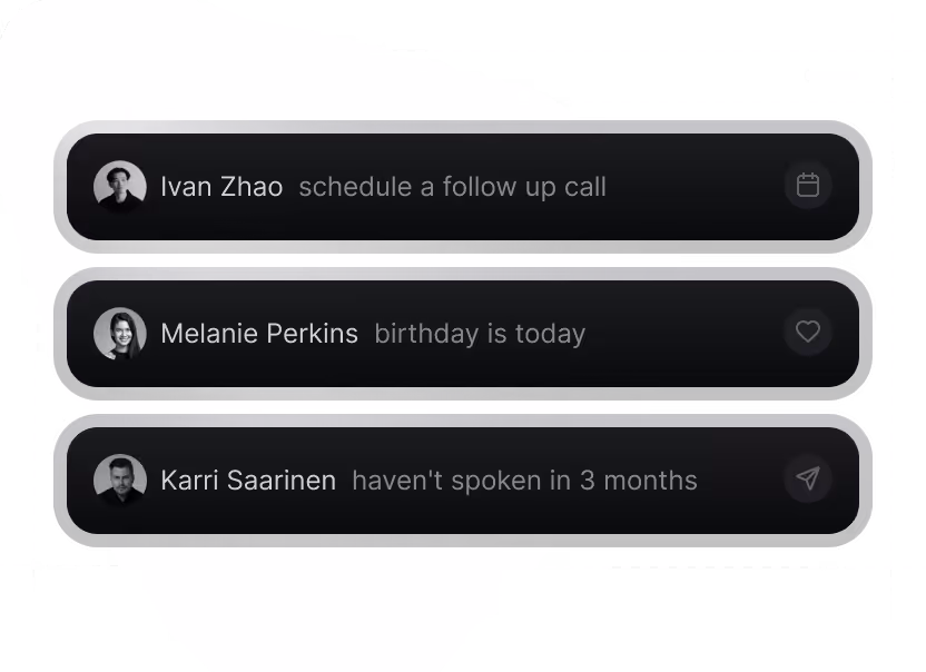 contact follow ups