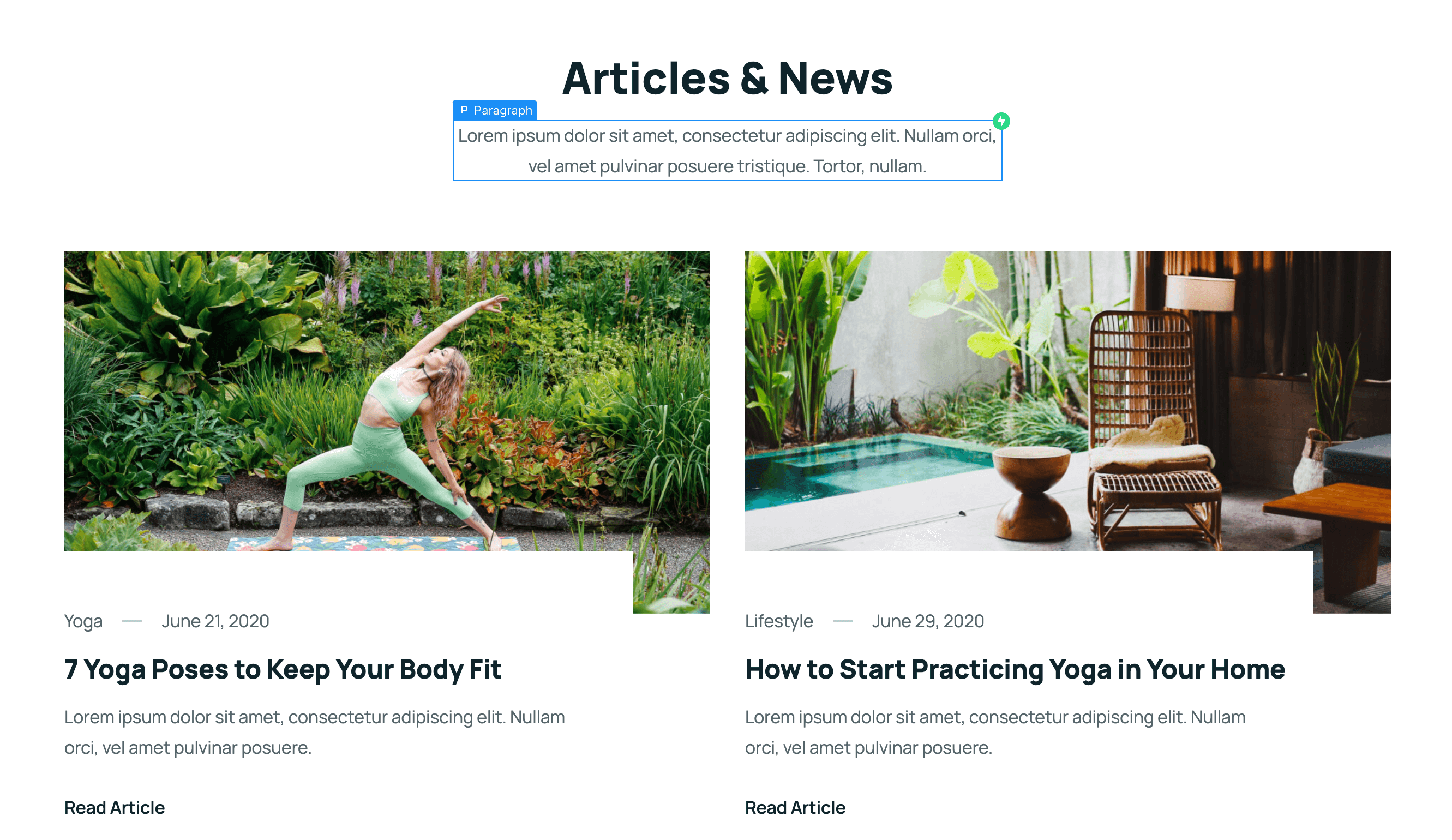 Static Content - Yogi Webflow Template