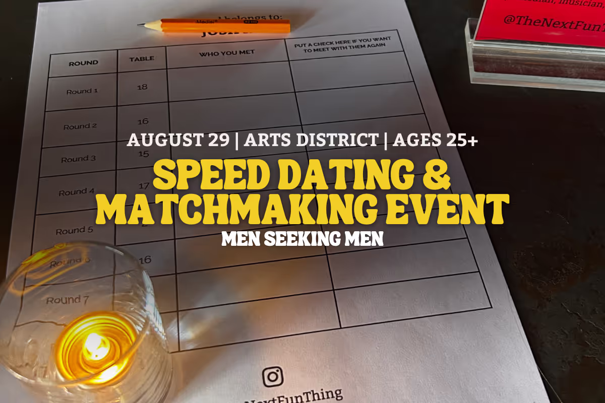 Speed Dating for Men Seeking Men