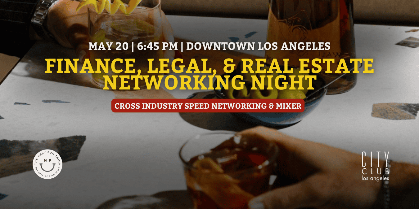Speed Networking for Finance, Legal, + Real Estate
