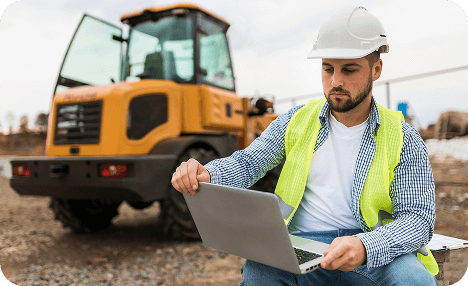 Man on a construction site