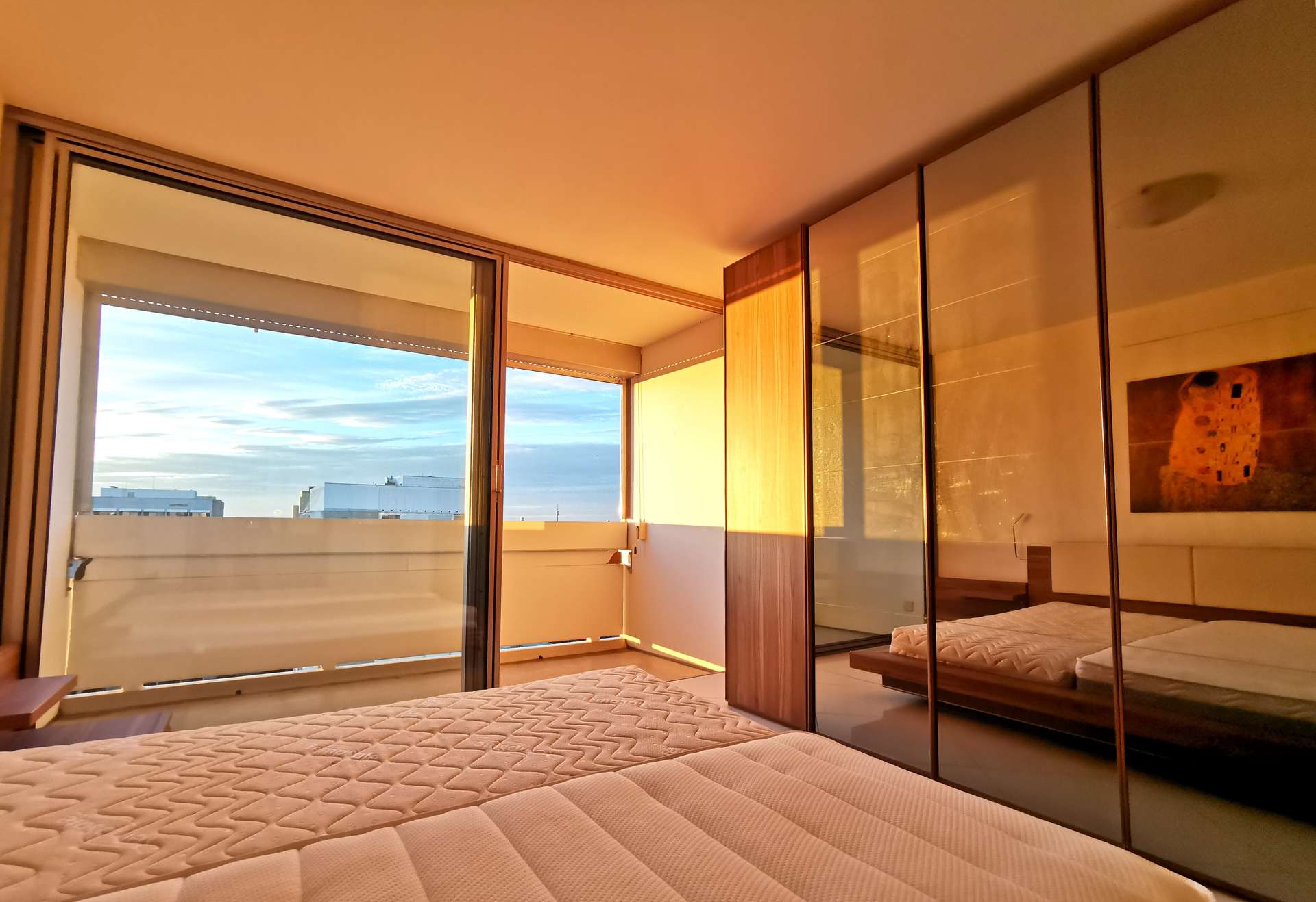 °Schlafzimmer bei Abendstimmung
