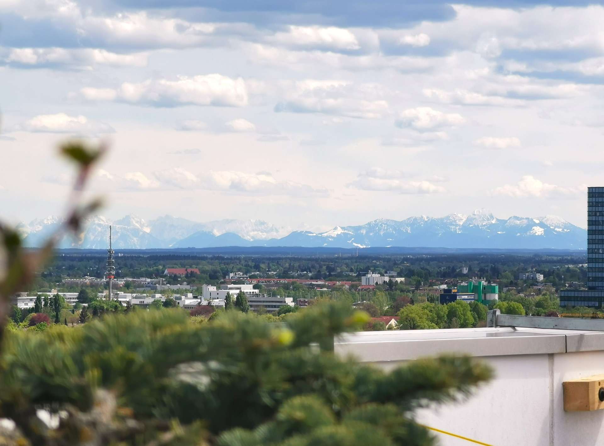 °Fernblick von der Dachterrasse