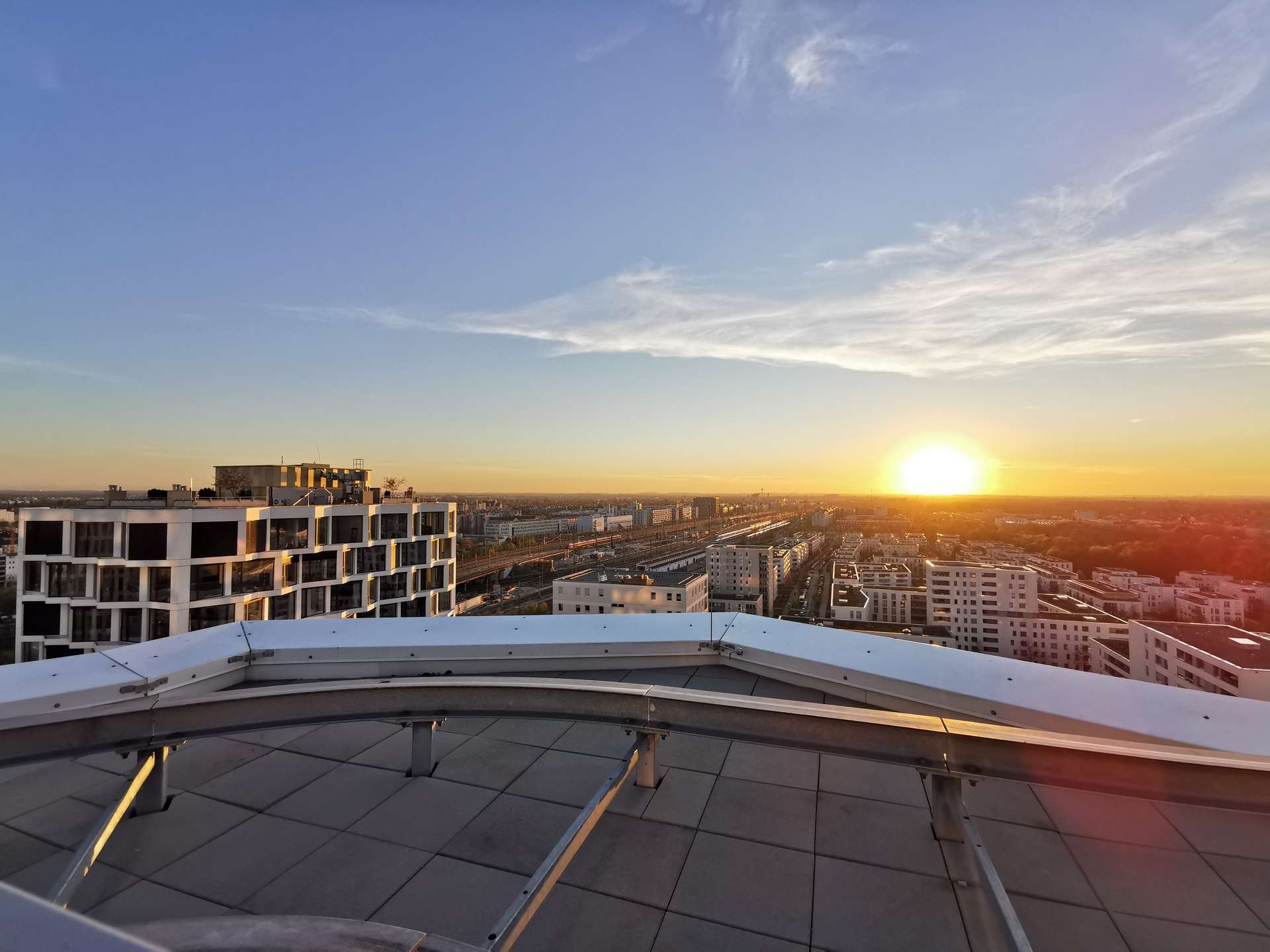 °Golden Hour auf der Dachterrasse