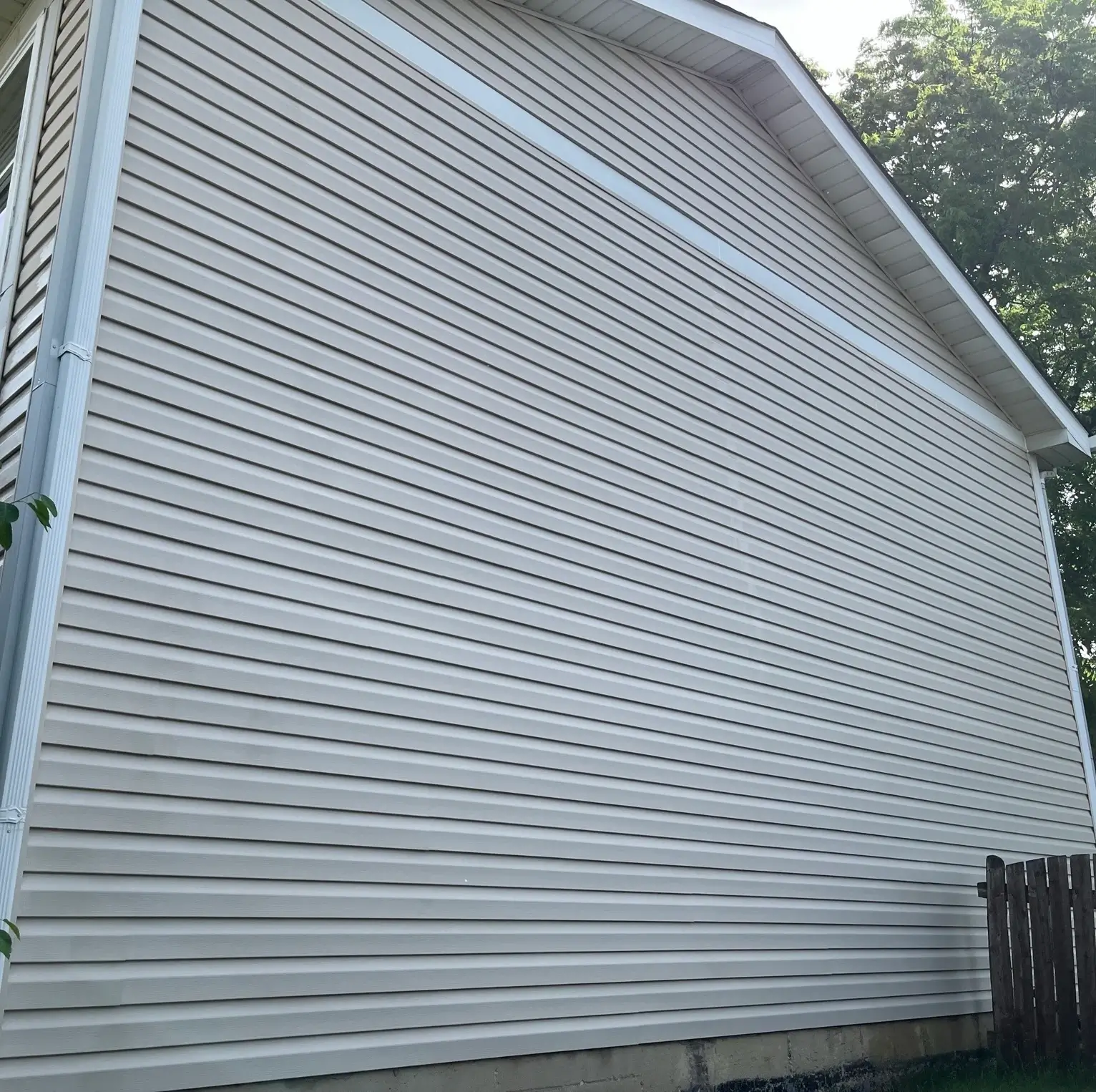 house siding after washing