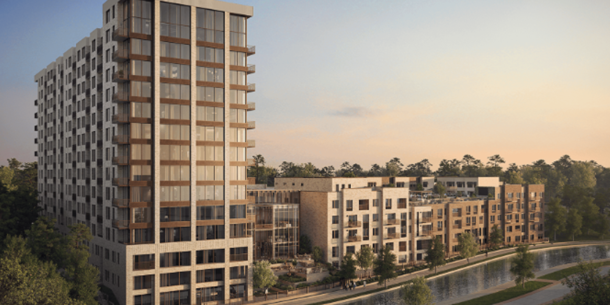 The Woodlands’ First Apartment Tower Opens With Suburban Design Roots and Urban Amenities