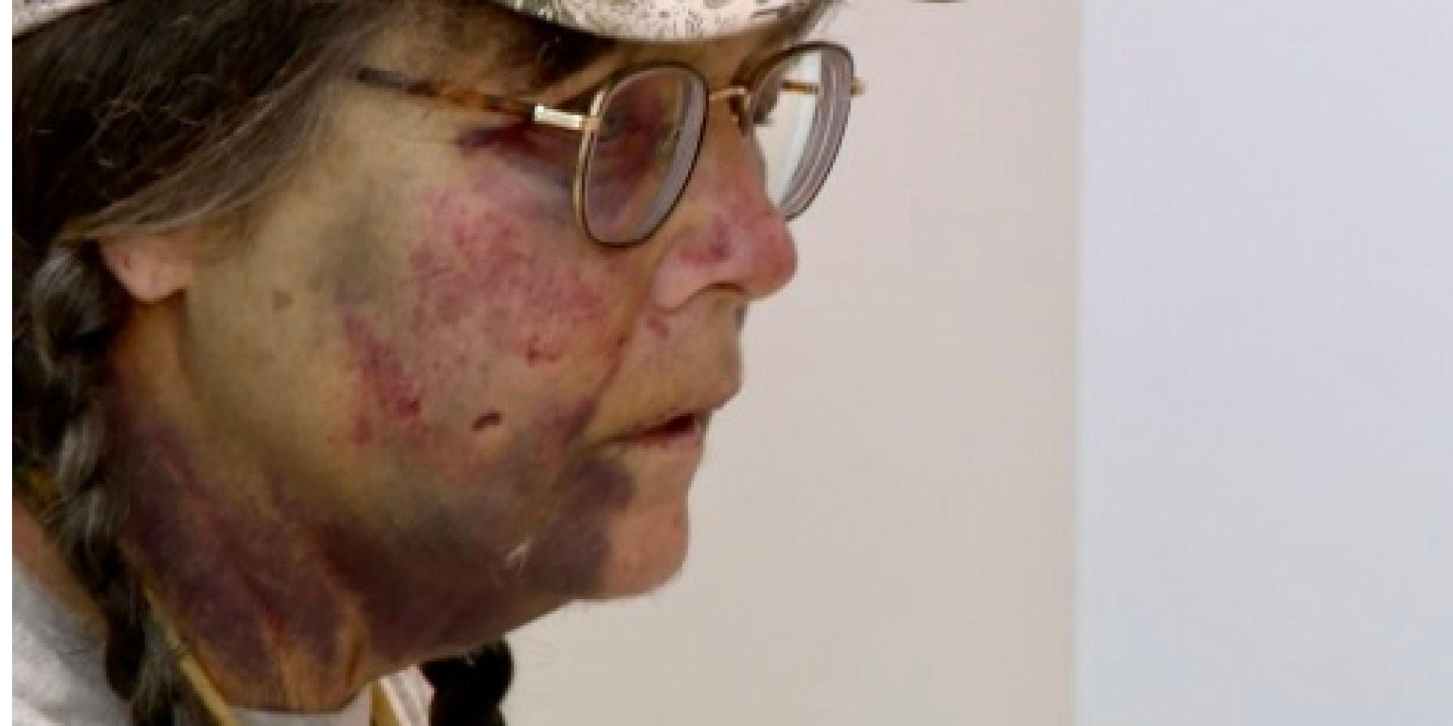 Elderly protester attacked on Conroe bridge, suspect jailed