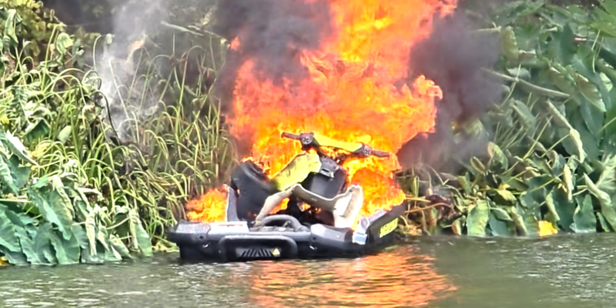 Person injured after watercraft fire on Lake Conroe