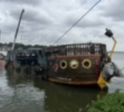 Sunken Pirate Attraction Pulled From Lake Conroe After July 4 Sinking