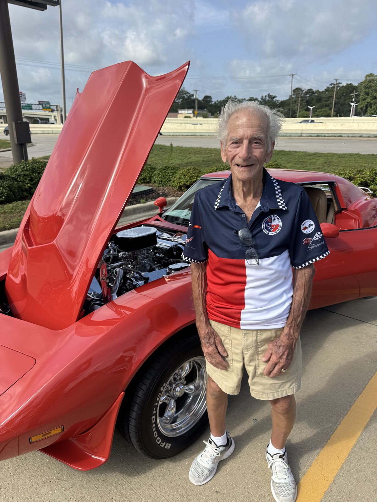 87 Years Old, One Red Corvette, and a Conroe Car Show You'll Wish You'd Caught