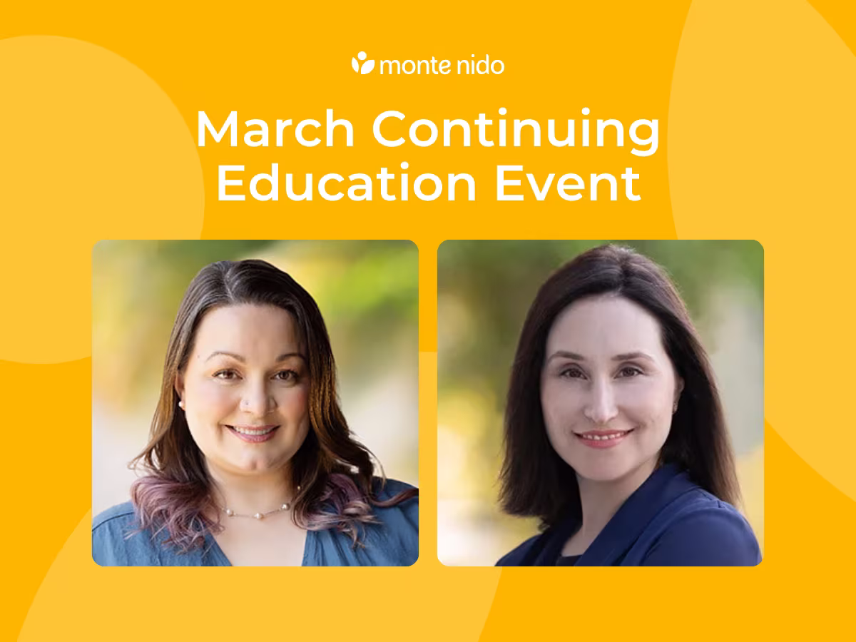 March Monte Nido Continuing Education Event