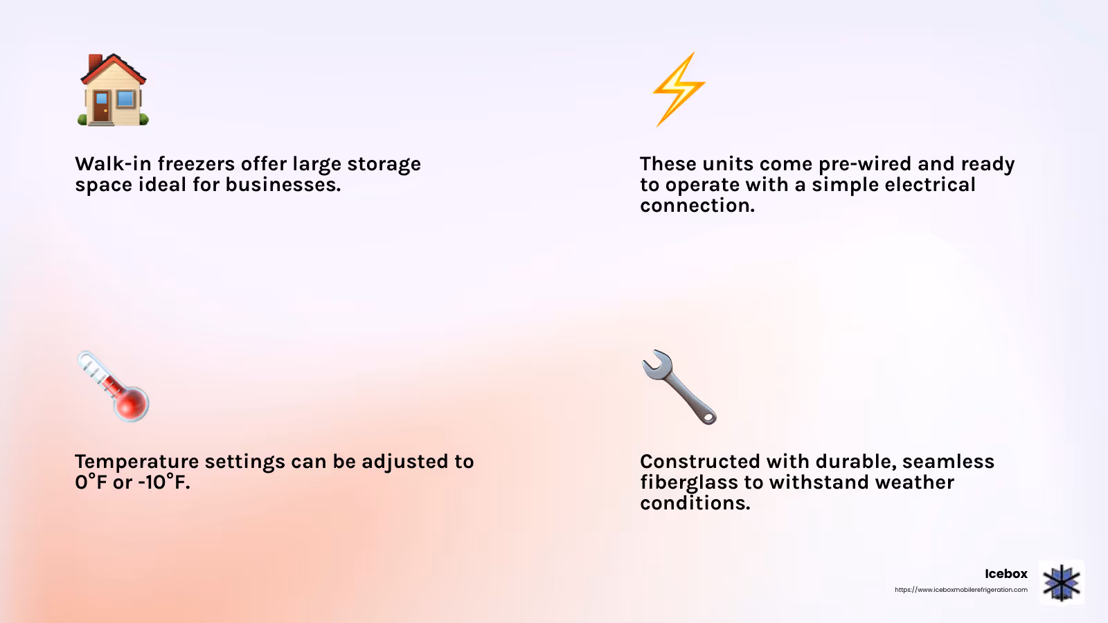 Walk-in freezers are perfect for large storage needs - Mobile freezer rental infographic 4<em>facts</em>emoji_light-gradient Walk-in freezers are perfect for large storage needs - Mobile freezer rental infographic 4<em>facts</em>emoji_light-gradient