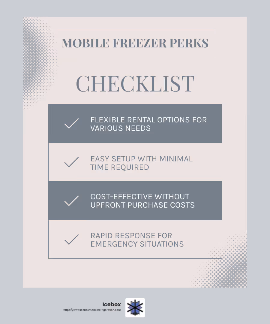 Benefits of Mobile Freezer Rentals - Mobile freezer rental infographic checklist-light-blue-grey Benefits of Mobile Freezer Rentals - Mobile freezer rental infographic checklist-light-blue-grey