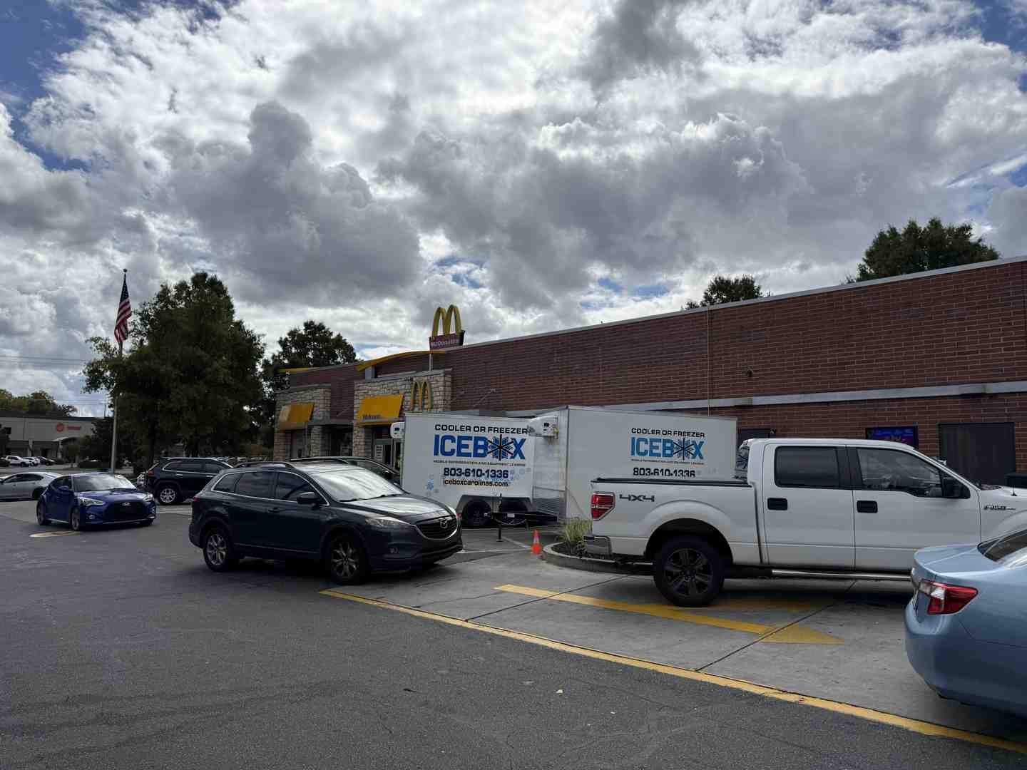 Spoiled food products being discarded - walk-in cooler service