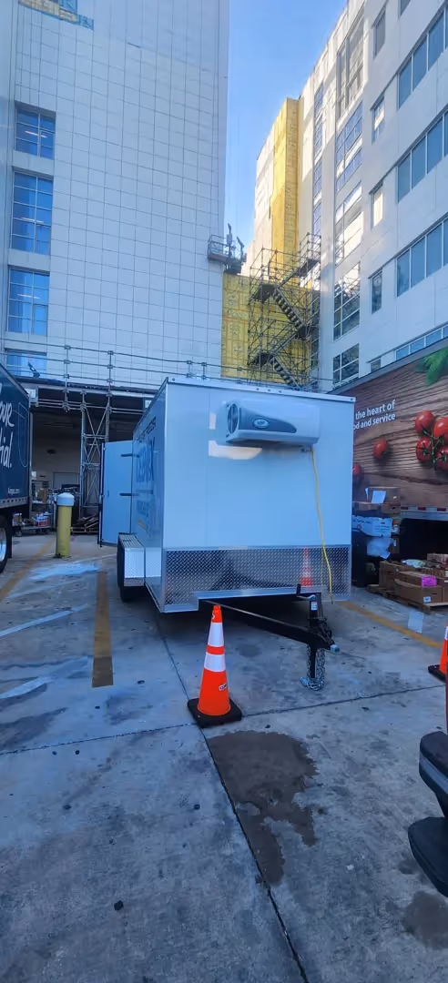 cold storage trailer for emergency response