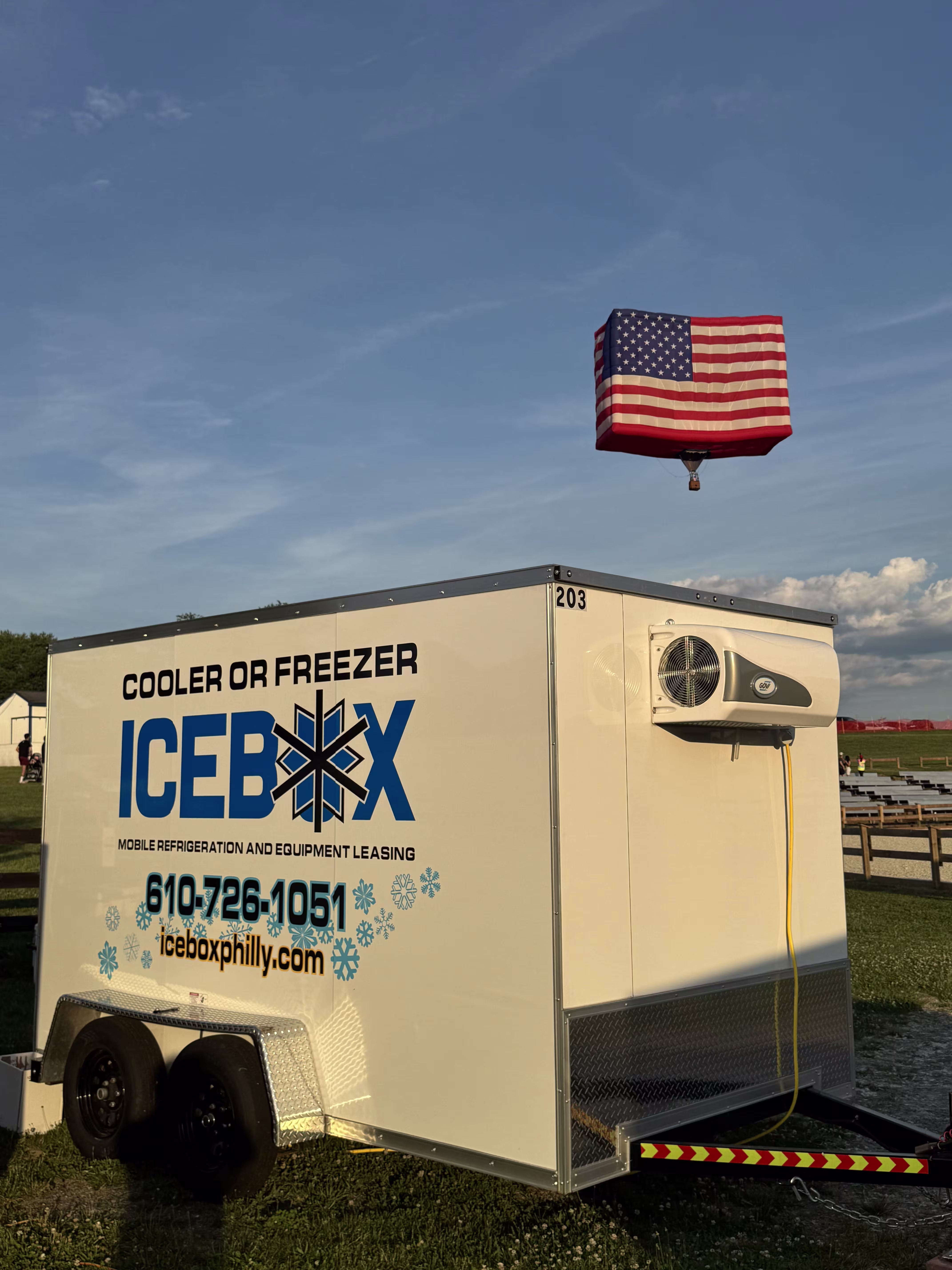 power outage freezer trailer emergency cold storage