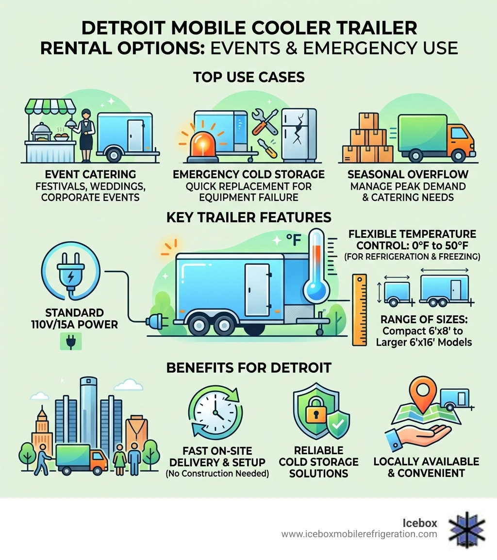 Mobile cooler trailer rental options for Detroit events and emergency use - walk-in cooler Detroit infographic Mobile cooler trailer rental options for Detroit events and emergency use - walk-in cooler Detroit infographic