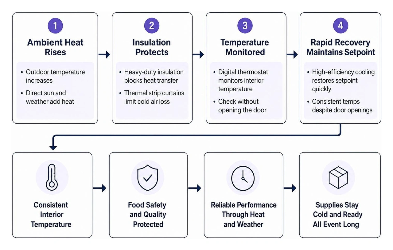 Outdoor temperature management workflow Outdoor temperature management workflow