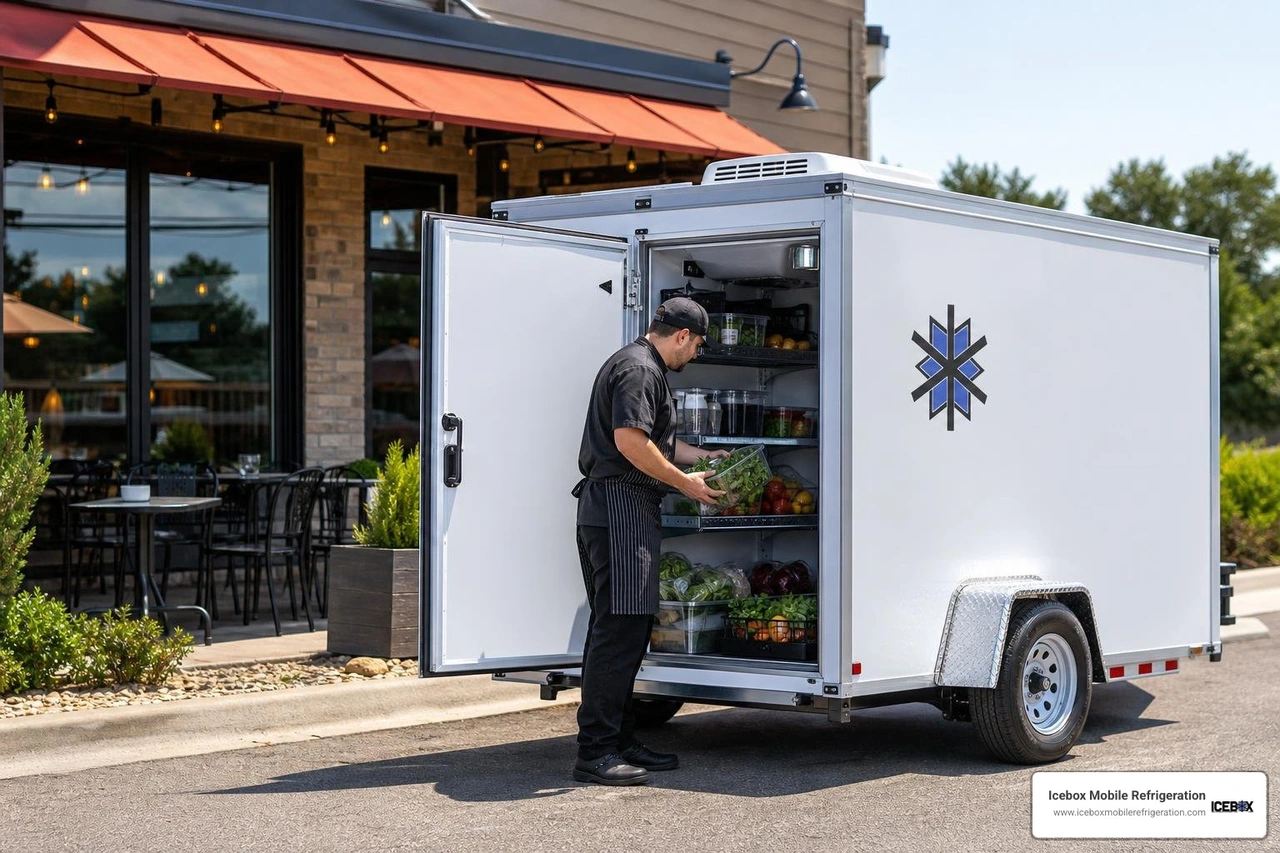 refrigerated trailer for restaurant