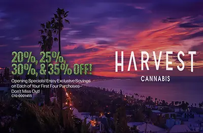 Picture of the dispensary. It's showing inside of the store & showcasing their products.