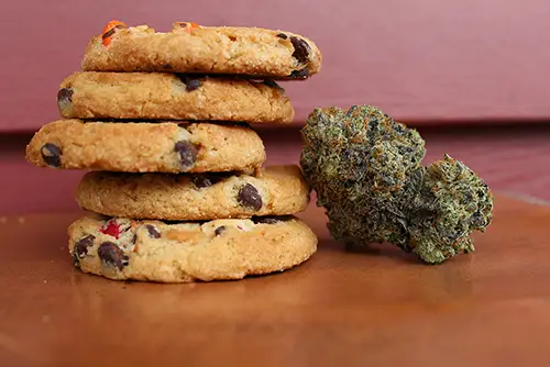 Picture of the dispensary. It's showing inside of the store & showcasing their products.
