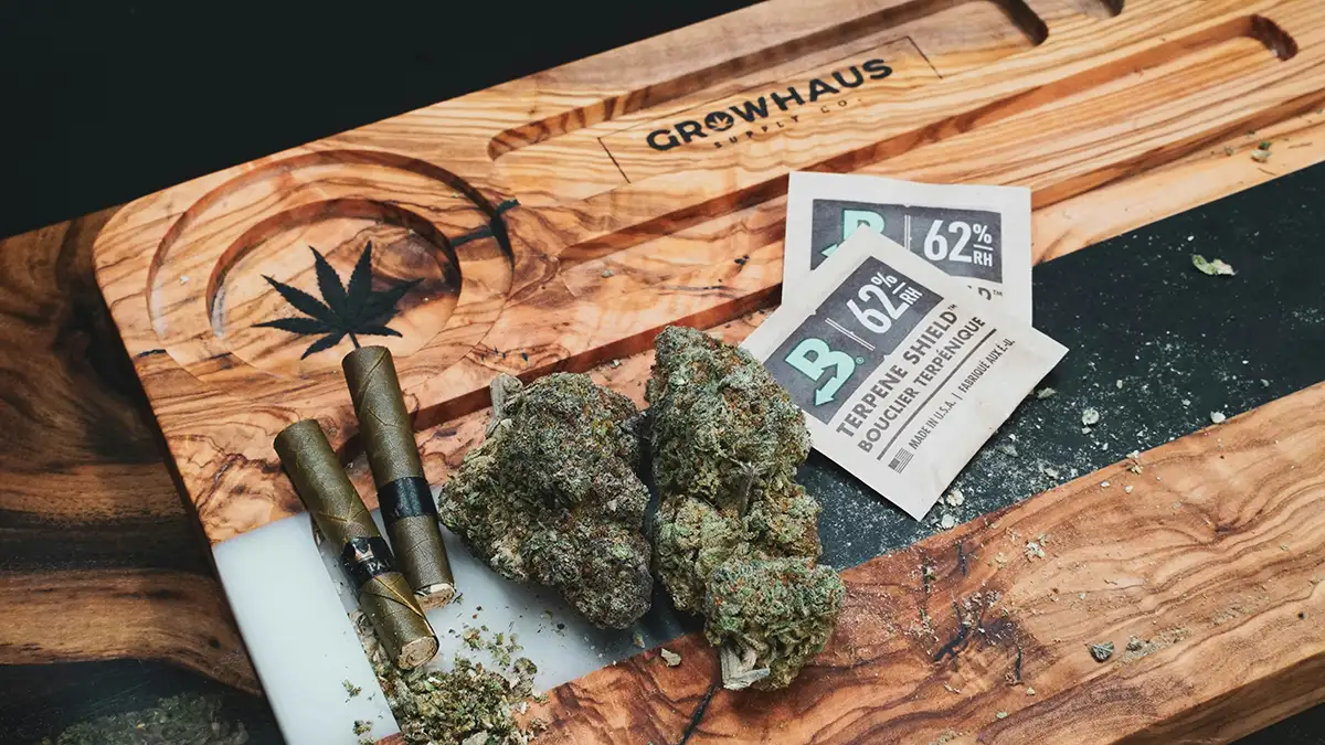 Picture of the dispensary. It's showing inside of the store & showcasing their products.