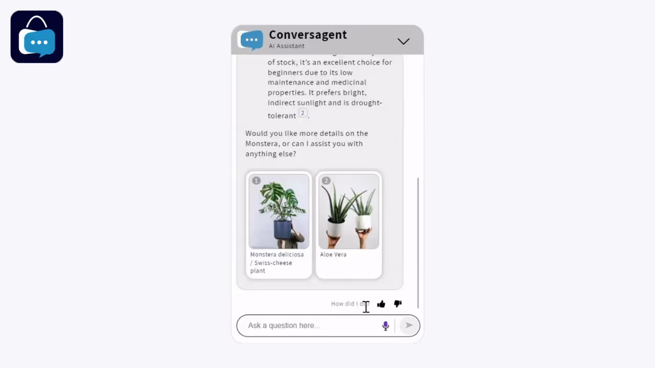 Conversagent - ai chatbot for upsell and cross sell
