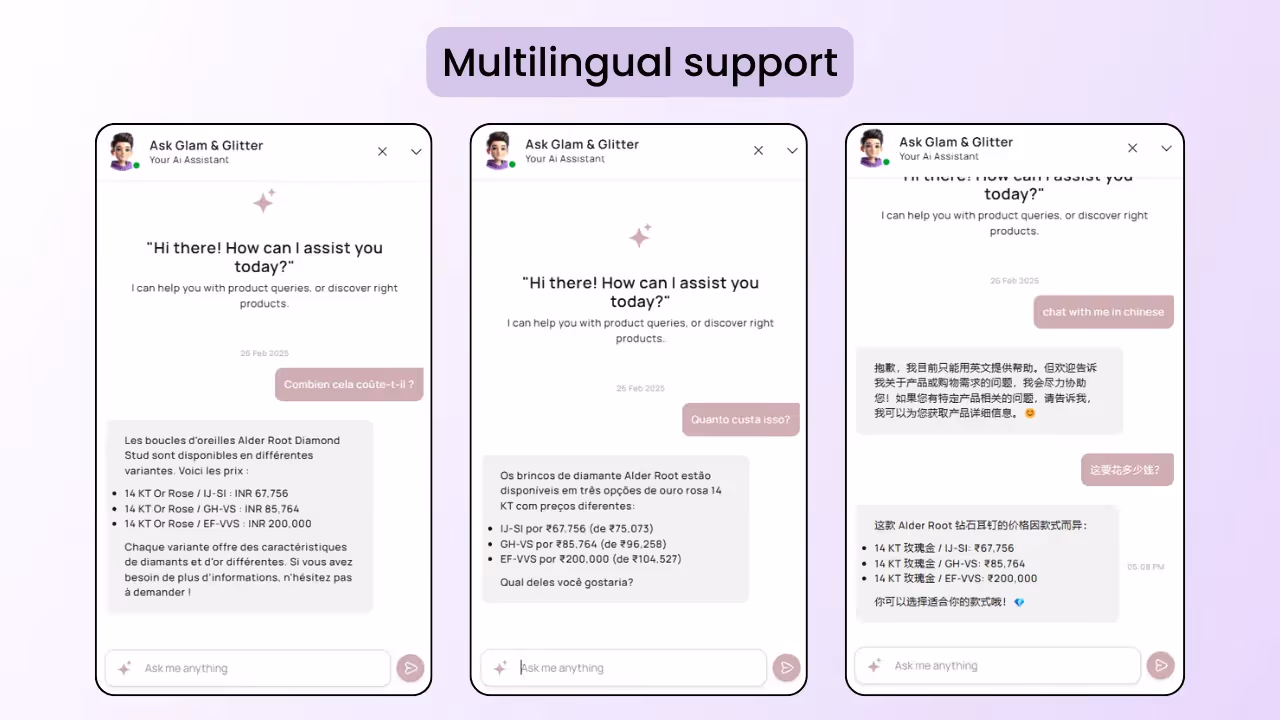 AskTimmy offers multilingual support