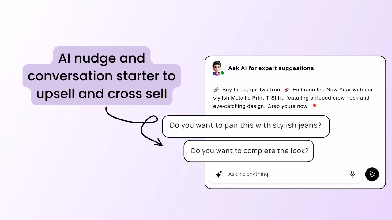 AI nudges can upsell and cross sell products