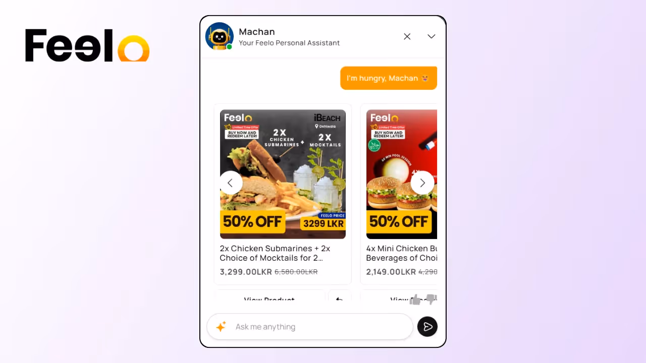 Feelo using AI assistant