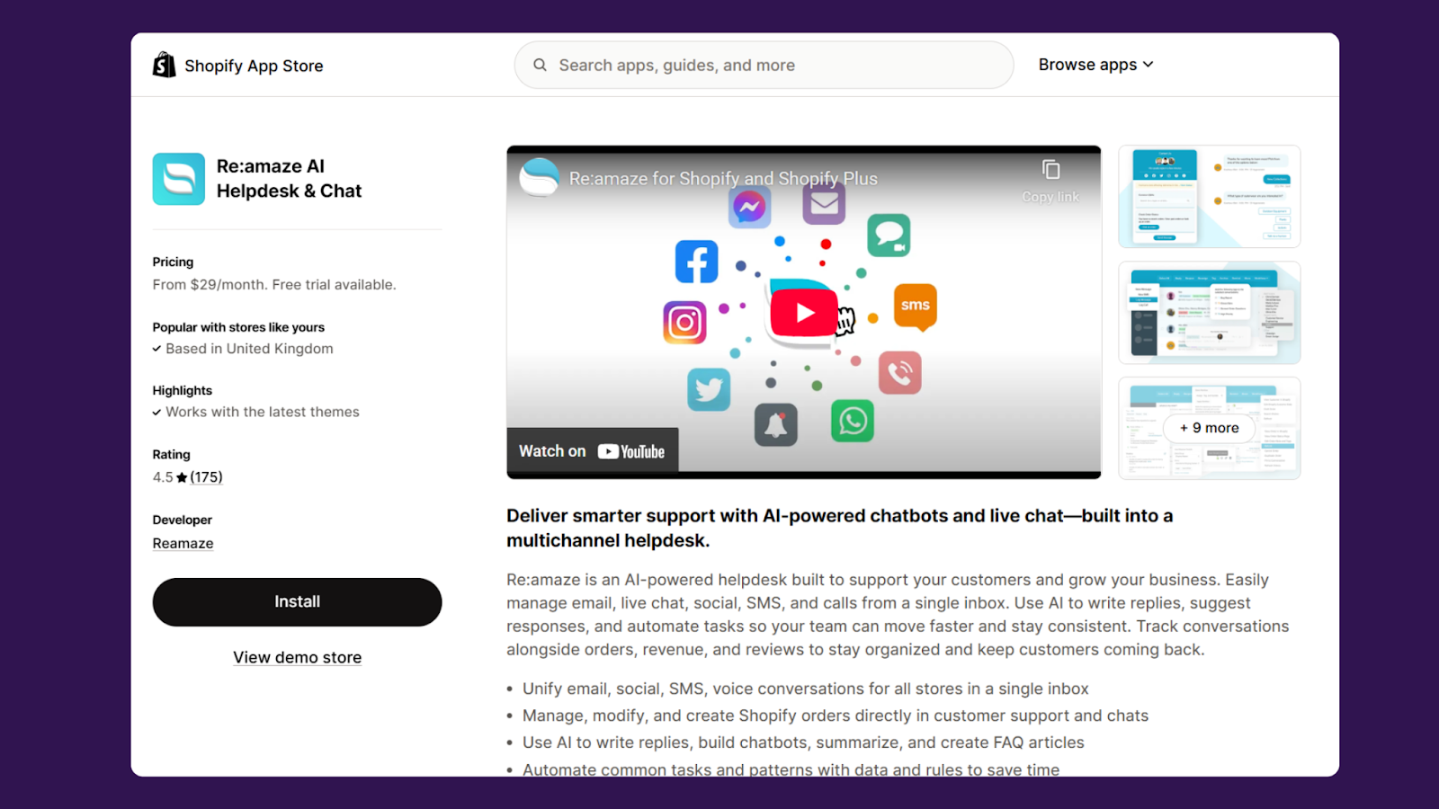 Re:amaze – AI Helpdesk & Chat