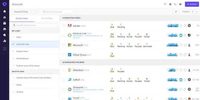 Outreach sales engagement platform